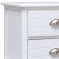 vidaXL TV-Schrank Weiß 108x30x40 cm Massivholz Paulownia vidaXL TV-Schrank Weiß 108x30x40 cm Massivholz Paulownia