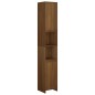 vidaXL Badezimmerschrank Braun Eiche 30x30x183,5 cm Holzwerkstoff vidaXL Badezimmerschrank Braun Eiche 30x30x183,5 cm Holzwerkstoff