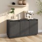 vidaXL Sideboard Grau 111x34x60 cm Massivholz Kiefer vidaXL Sideboard Grau 111x34x60 cm Massivholz Kiefer