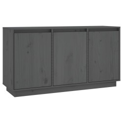 vidaXL Sideboard Grau 111x34x60 cm Massivholz Kiefer
