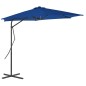 vidaXL Sonnenschirm mit Stahlmast Blau 300x230 cm vidaXL Sonnenschirm mit Stahlmast Blau 300x230 cm