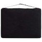 Massageliege Klappbar 2-Zonen Holzgestell Schwarz und Orange Massageliege Klappbar 2-Zonen Holzgestell Schwarz und Orange