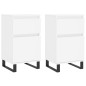 vidaXL Sideboards 2 Stk. Weiß 40x35x70 cm Holzwerkstoff vidaXL Sideboards 2 Stk. Weiß 40x35x70 cm Holzwerkstoff