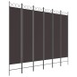 vidaXL 6-tlg. Paravent Braun 200x200 cm Stoff vidaXL 6-tlg. Paravent Braun 200x200 cm Stoff