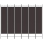 vidaXL 6-tlg. Paravent Braun 200x200 cm Stoff vidaXL 6-tlg. Paravent Braun 200x200 cm Stoff