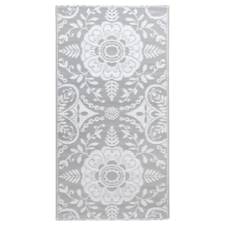 vidaXL Outdoor-Teppich Hellgrau 190x290 cm PP