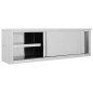 vidaXL Wandhängeschrank mit Schiebetüren 150×40×50 cm Edelstahl vidaXL Wandhängeschrank mit Schiebetüren 150×40×50 cm Edelstahl