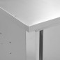 vidaXL Wandhängeschrank mit Schiebetüren 150×40×50 cm Edelstahl vidaXL Wandhängeschrank mit Schiebetüren 150×40×50 cm Edelstahl