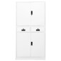 vidaXL Büroschrank Weiß 90x40x180 cm Stahl vidaXL Büroschrank Weiß 90x40x180 cm Stahl
