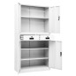 vidaXL Büroschrank Weiß 90x40x180 cm Stahl vidaXL Büroschrank Weiß 90x40x180 cm Stahl