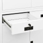 vidaXL Büroschrank Weiß 90x40x180 cm Stahl vidaXL Büroschrank Weiß 90x40x180 cm Stahl
