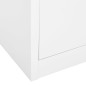 vidaXL Büroschrank Weiß 90x40x180 cm Stahl vidaXL Büroschrank Weiß 90x40x180 cm Stahl