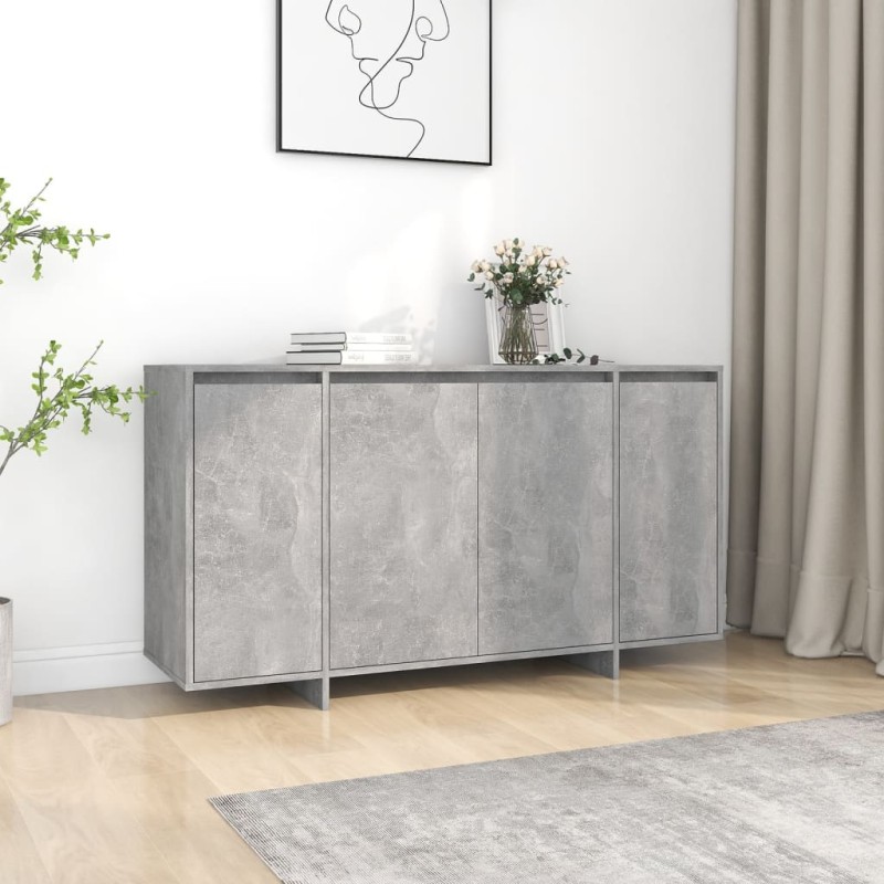 vidaXL Sideboard Betongrau 135x41x75 cm Holzwerkstoff vidaXL Sideboard Betongrau 135x41x75 cm Holzwerkstoff