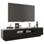 vidaXL TV-Schrank mit LED-Leuchten Schwarz 180x35x40 cm vidaXL TV-Schrank mit LED-Leuchten Schwarz 180x35x40 cm