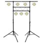 vidaXL Leuchtenstativ Schwarz 238x115x(180-300) cm Stahl vidaXL Leuchtenstativ Schwarz 238x115x(180-300) cm Stahl