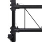 vidaXL Leuchtenstativ Schwarz 238x115x(180-300) cm Stahl vidaXL Leuchtenstativ Schwarz 238x115x(180-300) cm Stahl
