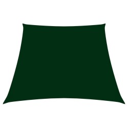 vidaXL Sonnensegel Oxford-Gewebe Trapezförmig 2/4x3 m Dunkelgrün