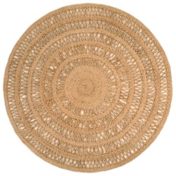vidaXL Teppich Jute Handgeflochten 150 cm Rund