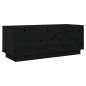 vidaXL TV-Schrank Schwarz 90x35x35 cm Massivholz Kiefer vidaXL TV-Schrank Schwarz 90x35x35 cm Massivholz Kiefer
