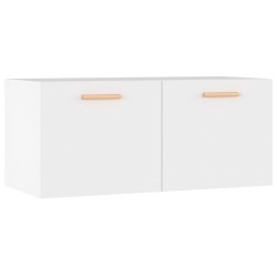 vidaXL Wandschrank Weiß 80x35x36,5 cm Holzwerkstoff