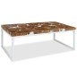 vidaXL Couchtisch Teak Harz 110 x 60 x 40 cm vidaXL Couchtisch Teak Harz 110 x 60 x 40 cm