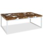 vidaXL Couchtisch Teak Harz 110 x 60 x 40 cm vidaXL Couchtisch Teak Harz 110 x 60 x 40 cm