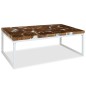 vidaXL Couchtisch Teak Harz 110 x 60 x 40 cm vidaXL Couchtisch Teak Harz 110 x 60 x 40 cm
