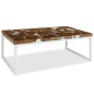 vidaXL Couchtisch Teak Harz 110 x 60 x 40 cm vidaXL Couchtisch Teak Harz 110 x 60 x 40 cm