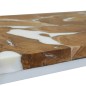 vidaXL Couchtisch Teak Harz 110 x 60 x 40 cm vidaXL Couchtisch Teak Harz 110 x 60 x 40 cm
