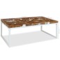 vidaXL Couchtisch Teak Harz 110 x 60 x 40 cm vidaXL Couchtisch Teak Harz 110 x 60 x 40 cm
