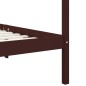 vidaXL Himmelbett-Gestell Dunkelbraun Massivholz Kiefer 140 x 200 cm vidaXL Himmelbett-Gestell Dunkelbraun Massivholz Kiefer 140 x 200 cm