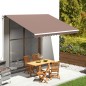 vidaXL Markisenbespannung Braun 4x3 m vidaXL Markisenbespannung Braun 4x3 m
