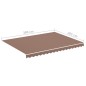 vidaXL Markisenbespannung Braun 4x3 m vidaXL Markisenbespannung Braun 4x3 m