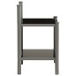 vidaXL Nachttische 2 Stk. Grau und Schwarz Metall und Glas vidaXL Nachttische 2 Stk. Grau und Schwarz Metall und Glas