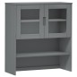 vidaXL Highboard-Oberteil MOLDE Grau 90x35x100 cm Massivholz Kiefer vidaXL Highboard-Oberteil MOLDE Grau 90x35x100 cm Massivholz Kiefer