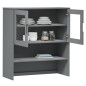 vidaXL Highboard-Oberteil MOLDE Grau 90x35x100 cm Massivholz Kiefer vidaXL Highboard-Oberteil MOLDE Grau 90x35x100 cm Massivholz Kiefer