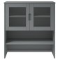 vidaXL Highboard-Oberteil MOLDE Grau 90x35x100 cm Massivholz Kiefer vidaXL Highboard-Oberteil MOLDE Grau 90x35x100 cm Massivholz Kiefer