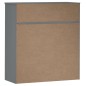 vidaXL Highboard-Oberteil MOLDE Grau 90x35x100 cm Massivholz Kiefer vidaXL Highboard-Oberteil MOLDE Grau 90x35x100 cm Massivholz Kiefer