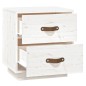 vidaXL Nachttische 2 Stk. Weiß 40x34x45 cm Massivholz Kiefer vidaXL Nachttische 2 Stk. Weiß 40x34x45 cm Massivholz Kiefer