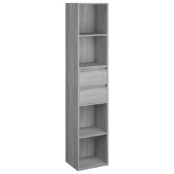 vidaXL Bücherregal Grau Sonoma 36x30x171 cm Holzwerkstoff
