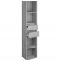 vidaXL Bücherregal Grau Sonoma 36x30x171 cm Holzwerkstoff vidaXL Bücherregal Grau Sonoma 36x30x171 cm Holzwerkstoff