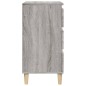 vidaXL Nachttisch Grau Sonoma 40x35x70 cm Holzwerkstoff