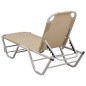 vidaXL Sonnenliege Aluminium und Textilene Creme vidaXL Sonnenliege Aluminium und Textilene Creme
