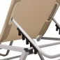 vidaXL Sonnenliege Aluminium und Textilene Creme vidaXL Sonnenliege Aluminium und Textilene Creme