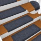vidaXL Treppenmatten 15 Stk. Nadelvlies 65x21x4 cm Blau vidaXL Treppenmatten 15 Stk. Nadelvlies 65x21x4 cm Blau