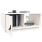 vidaXL Couchtisch Weiß 80x50x35,5 cm Massivholz Kiefer vidaXL Couchtisch Weiß 80x50x35,5 cm Massivholz Kiefer