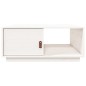 vidaXL Couchtisch Weiß 80x50x35,5 cm Massivholz Kiefer vidaXL Couchtisch Weiß 80x50x35,5 cm Massivholz Kiefer