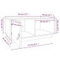 vidaXL Couchtisch Weiß 80x50x35,5 cm Massivholz Kiefer vidaXL Couchtisch Weiß 80x50x35,5 cm Massivholz Kiefer