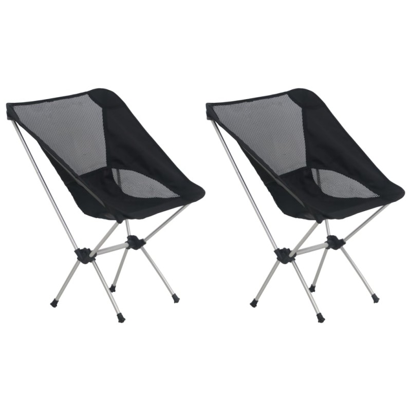 vidaXL Klappbare Campingstühle 2 Stk. mit Tragetasche 54x50x65 cm Alu vidaXL Klappbare Campingstühle 2 Stk. mit Tragetasche 54x50x65 cm Alu