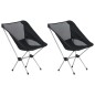 vidaXL Klappbare Campingstühle 2 Stk. mit Tragetasche 54x50x65 cm Alu vidaXL Klappbare Campingstühle 2 Stk. mit Tragetasche 54x50x65 cm Alu